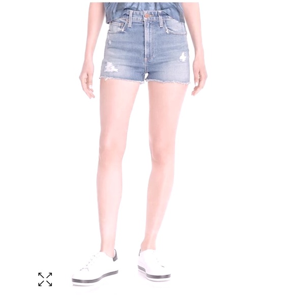 Alice + Olivia jeans collection distressed denim shorts. - Picture 3 of 7